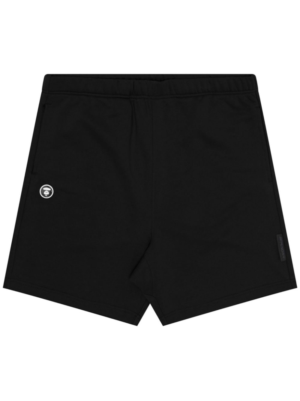Aape By A Bathing Ape Logo-patch Elasticated-waist Shorts In Black