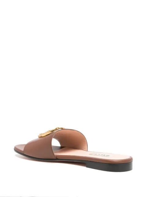 Bally Emblem-plaque leather slides WF103HNA003 - 2