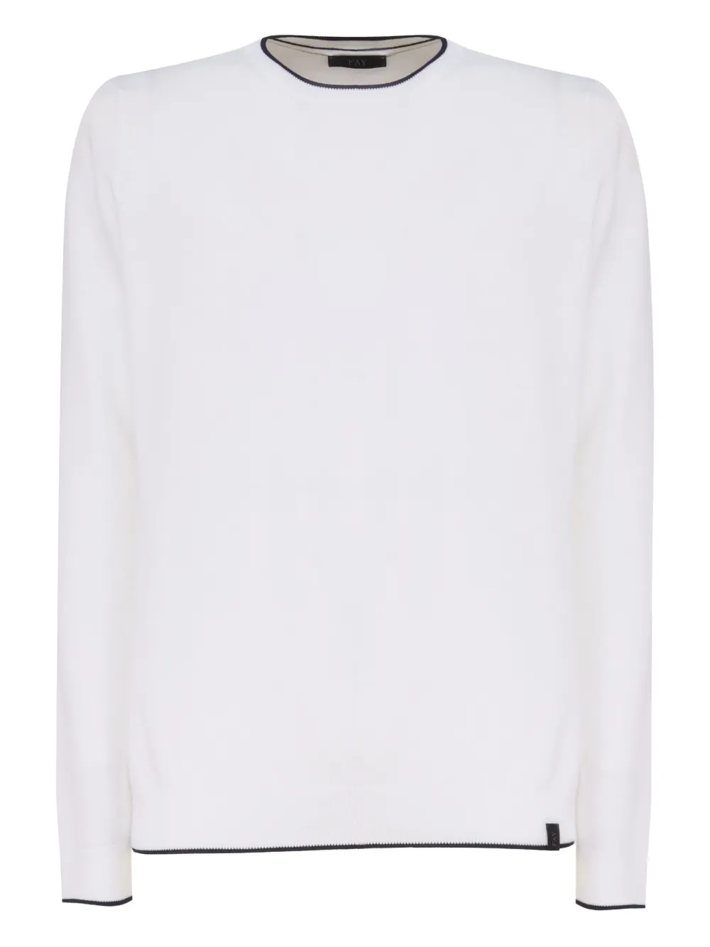 Fay cotton sweatshirt Wit