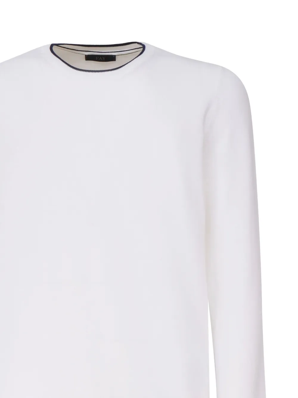 Fay cotton sweatshirt Wit