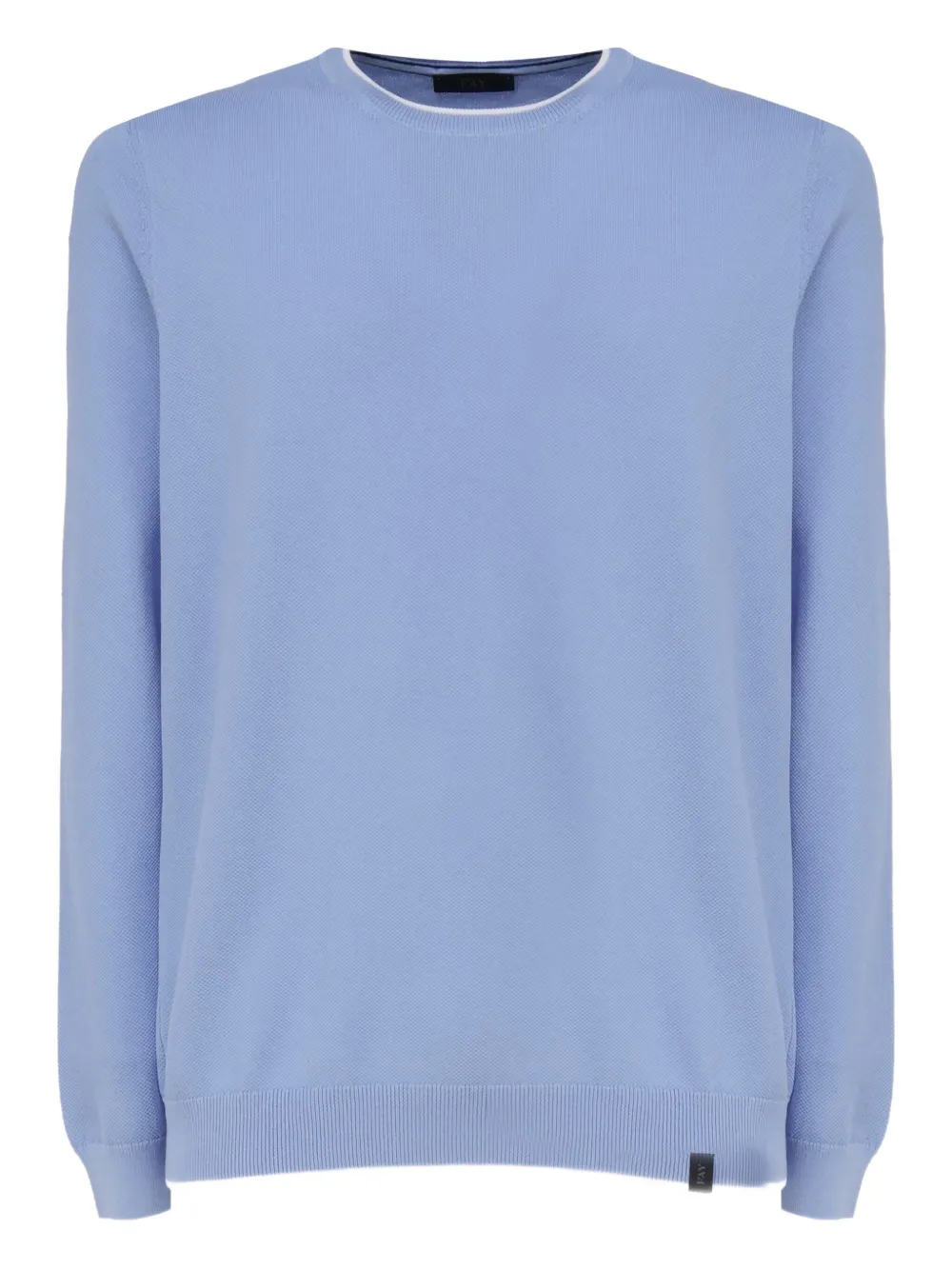 Fay cotton sweater Blauw