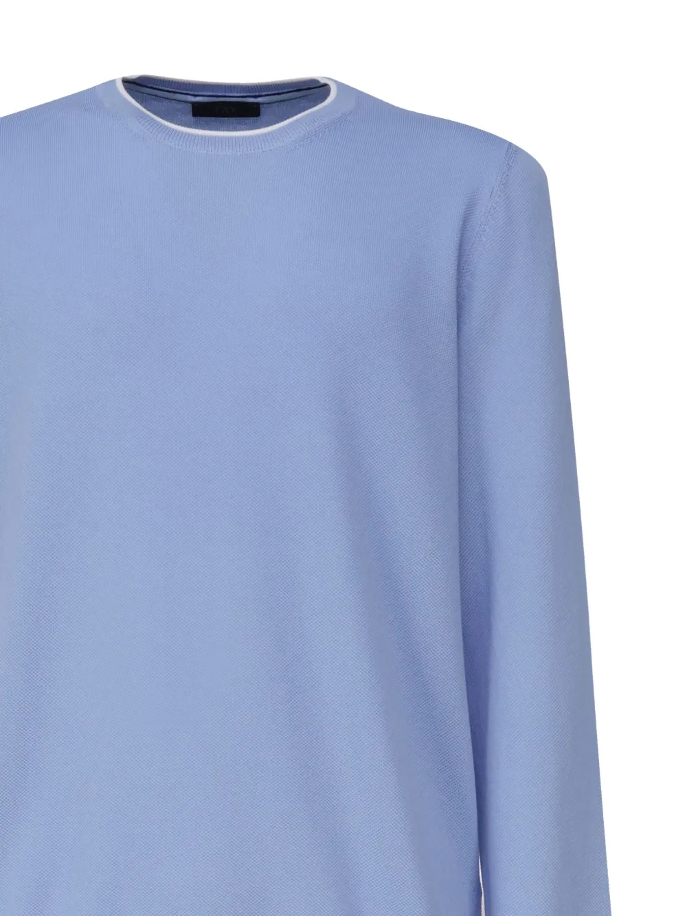 Fay cotton sweater Blauw