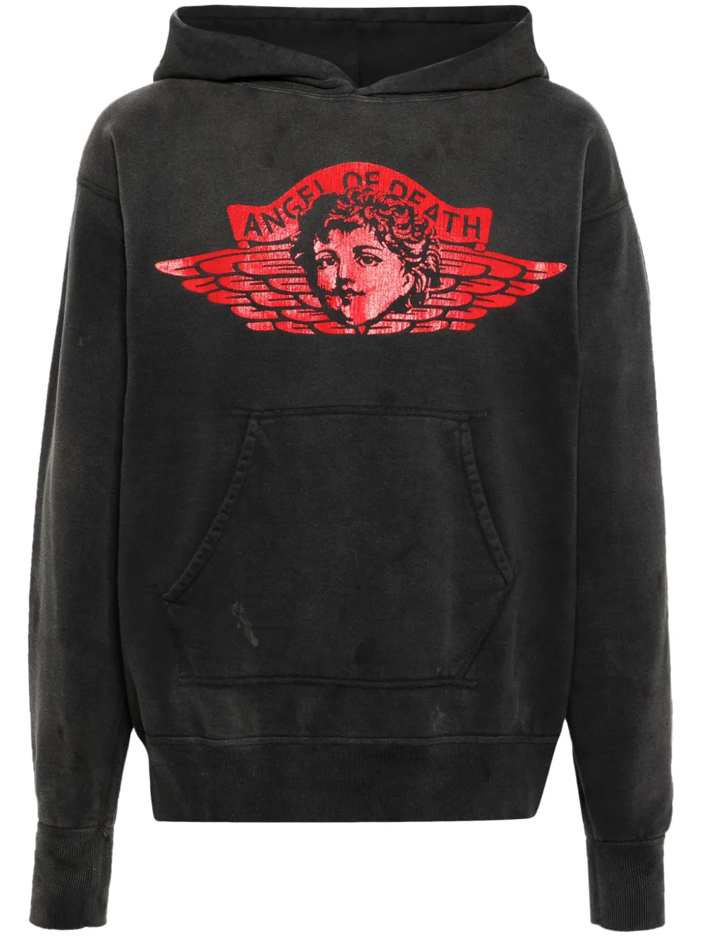 SAINT MXXXXXX Angel Of Death Cotton Hoodie - Farfetch