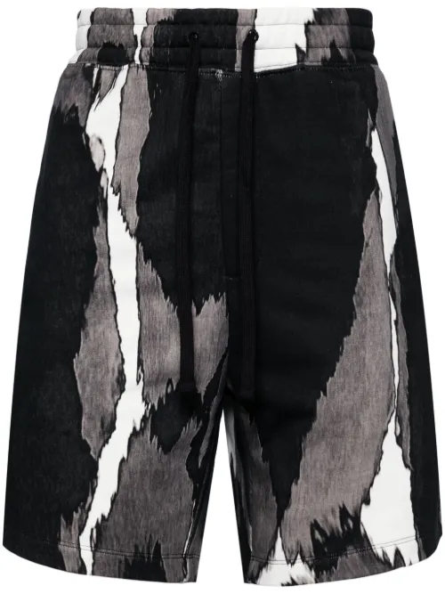 Pantalon de jogging à imprimé abstrait - HUGO - Modalova