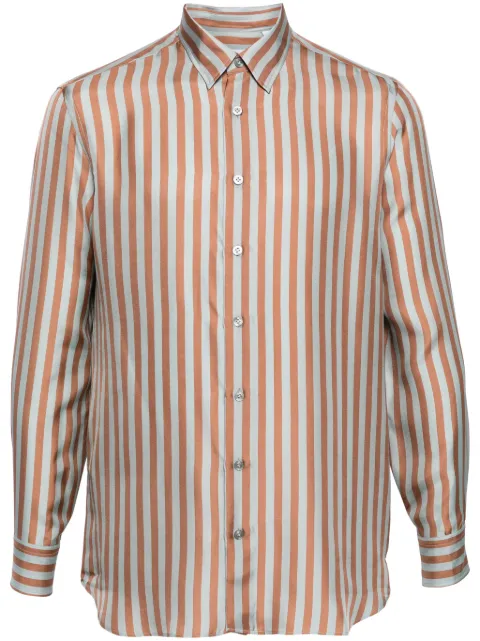 Lardini striped silk shirt 