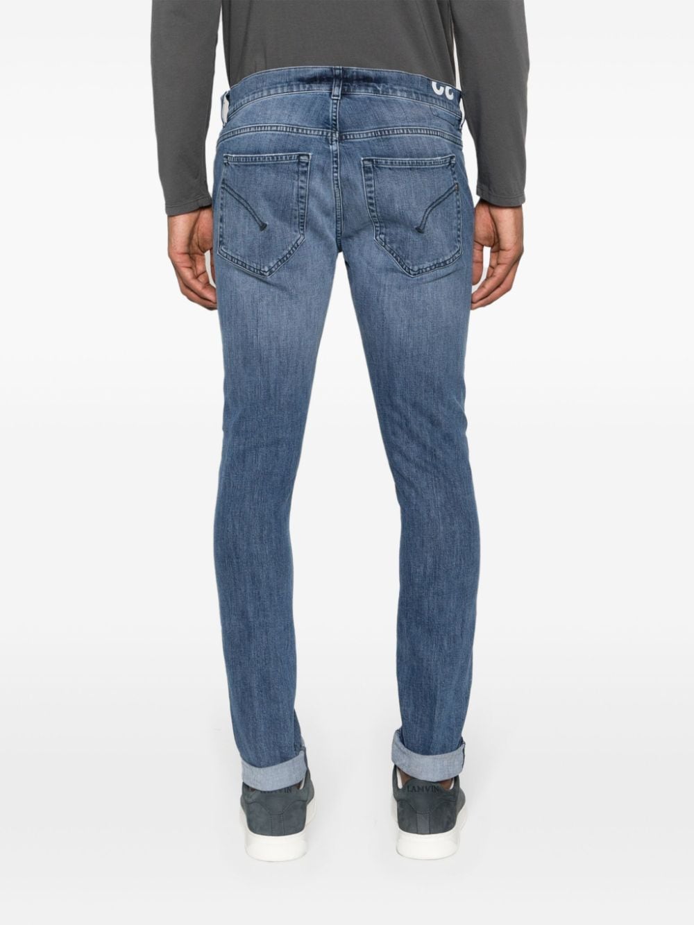 Shop Dondup Konor Low-rise Skinny Jeans In Blau