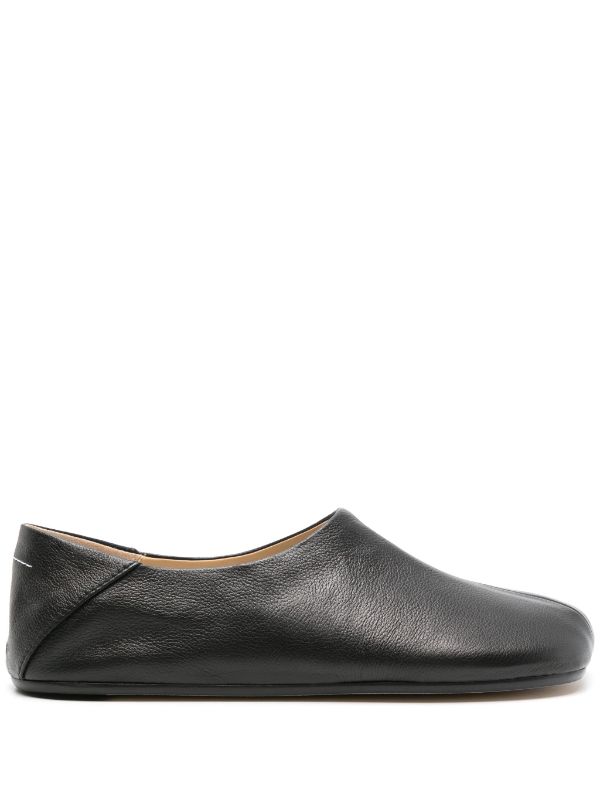 MM6 Maison Margiela asymmetric-toe Leather Slippers - Farfetch