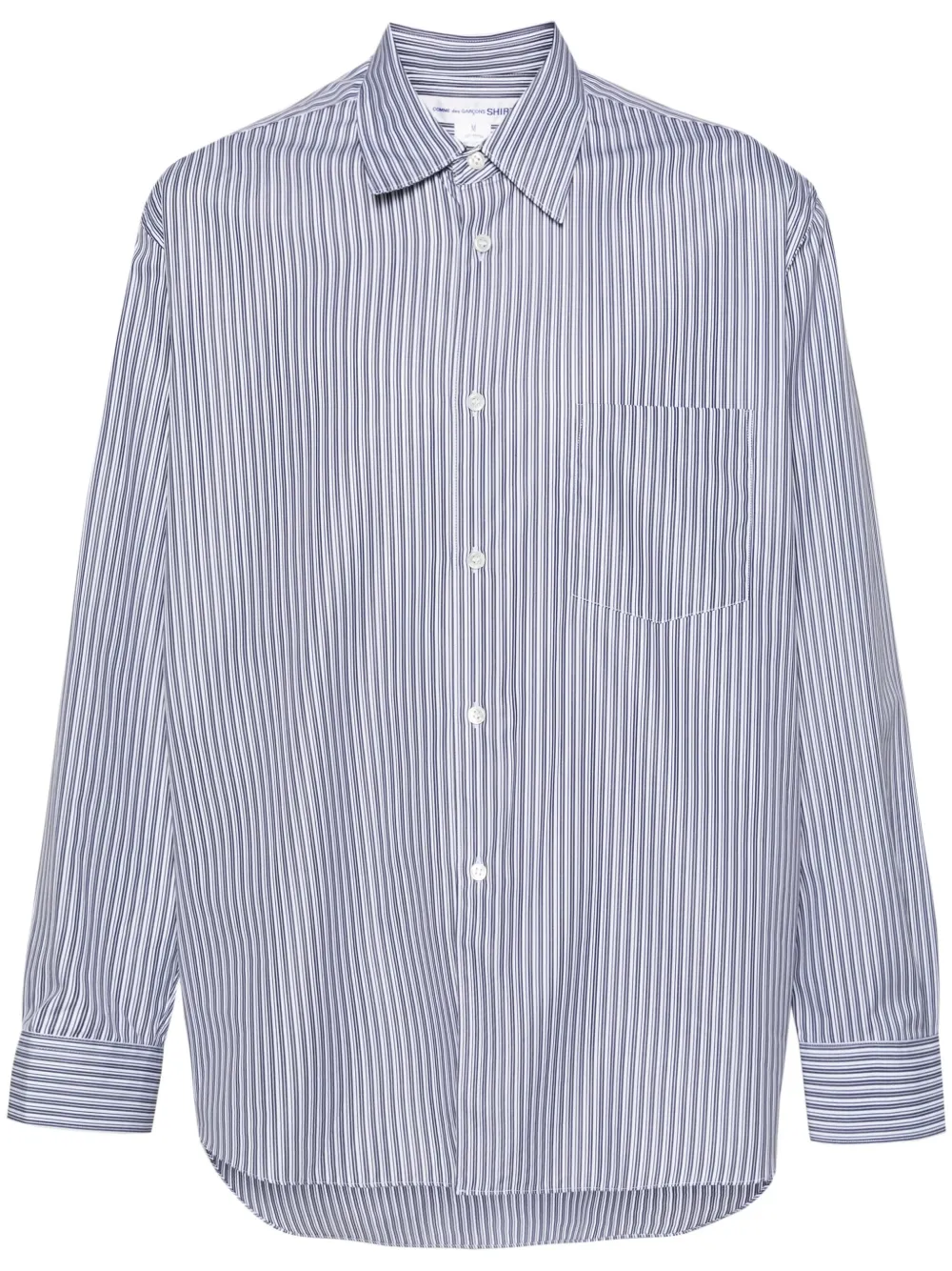 Comme Des Garçons Shirt Gestreept overhemd Blauw