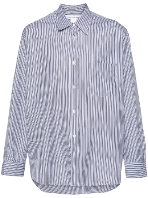 Comme Des Garçons Shirt striped cotton shirt