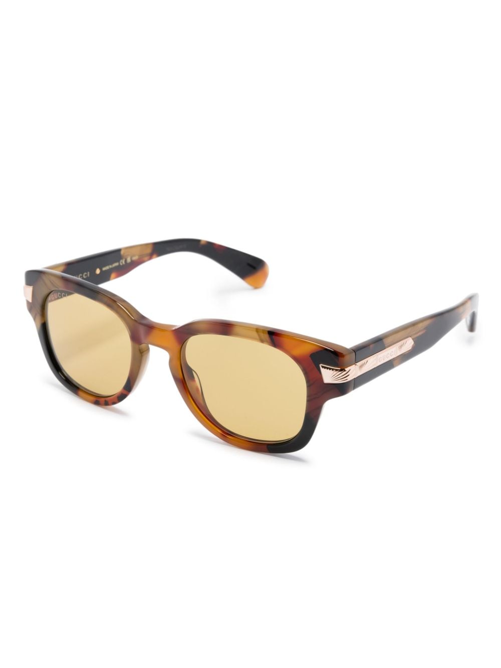 Gucci Eyewear oval-frame sunglasses - Bruin