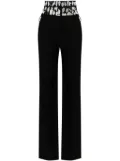 Loulou double-waist tailored trousers - Black