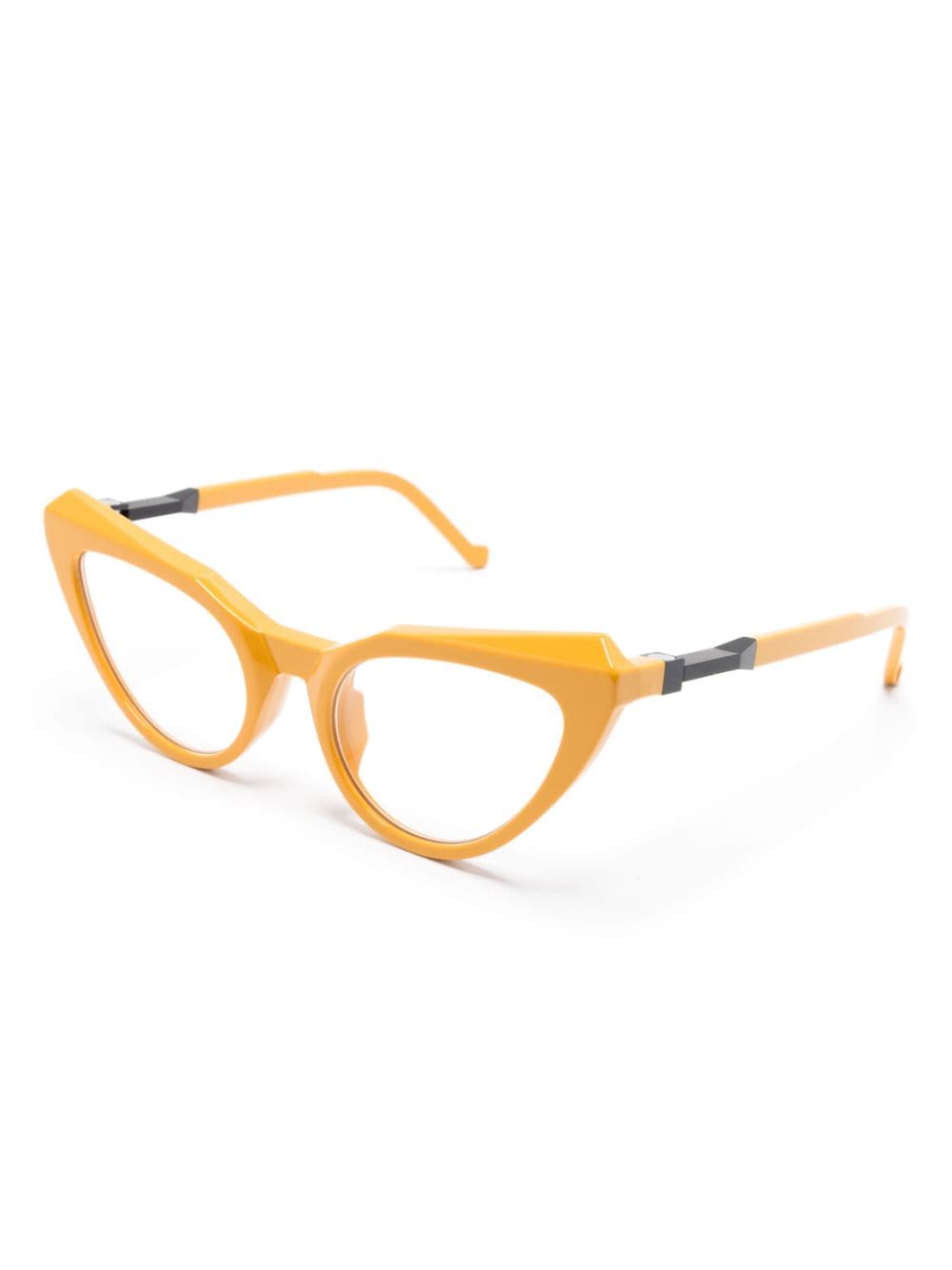 Shop Vava Eyewear Cat-eye Glasses In 黄色