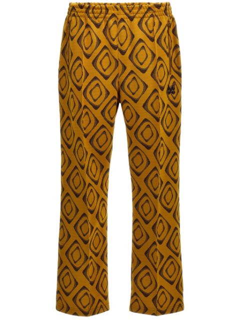 Needles patterned-jacquard trousers