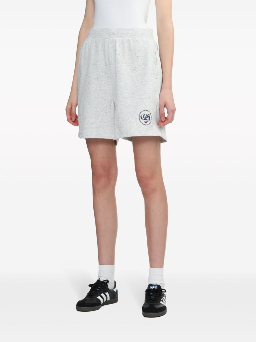 Shop Chocoolate Logo-print Cotton Track Pants In Grey