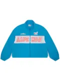 AAPE BY *A BATHING APE® logo-appliqué bomber jacket - Blue