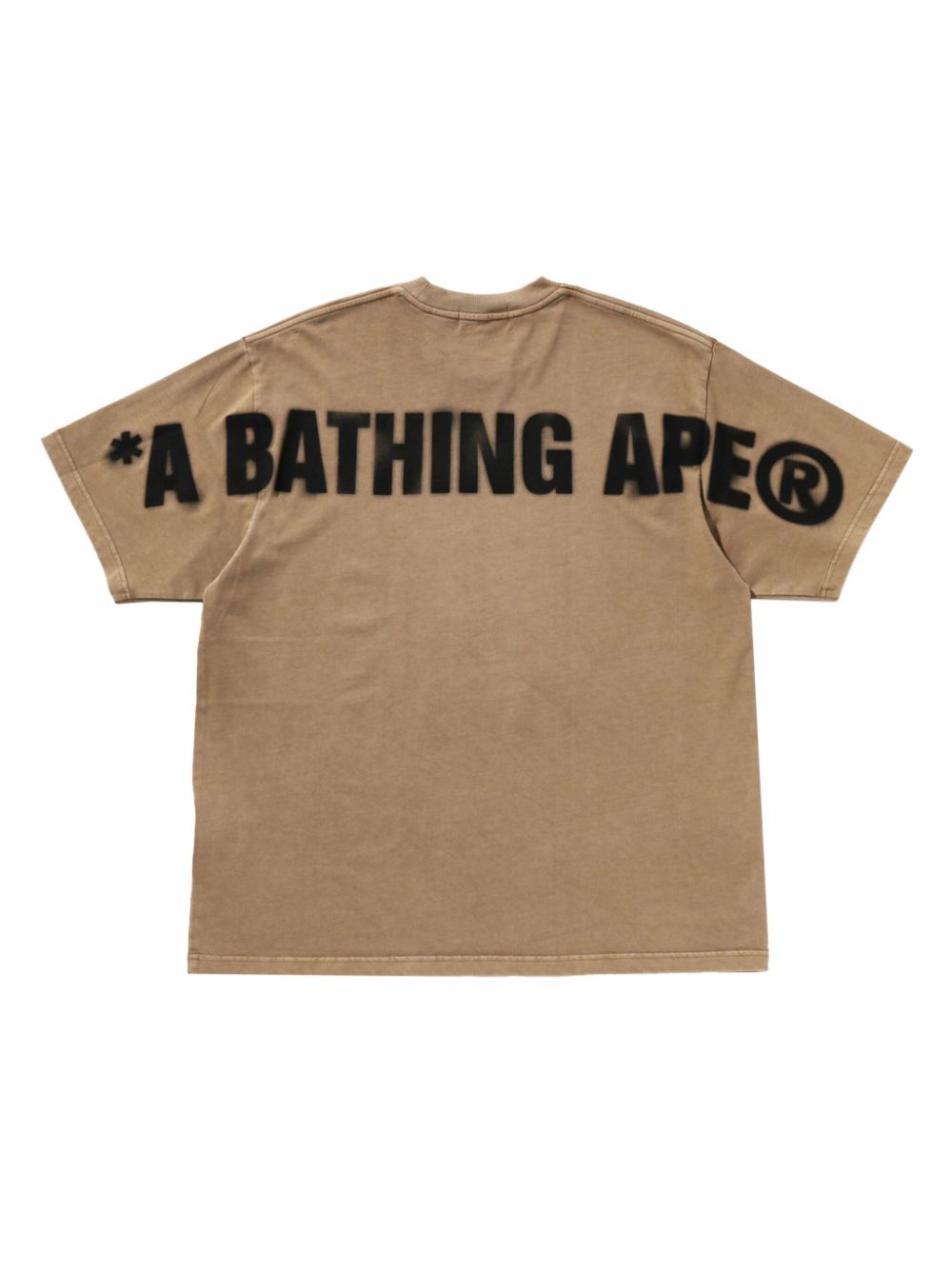 A BATHING APE® Ape Head cotton T-shirt - Beige