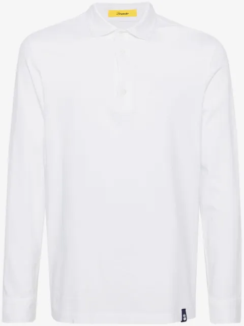 Drumohr long-sleeve jersey polo shirt