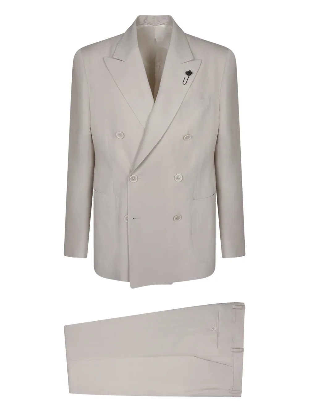 Lardini double-breasted suit - ニュートラル Lardini double-breasted suit - ニュートラル