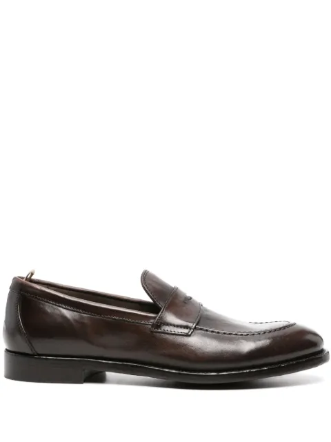 Officine Creative Tulane 003 leather penny loafers