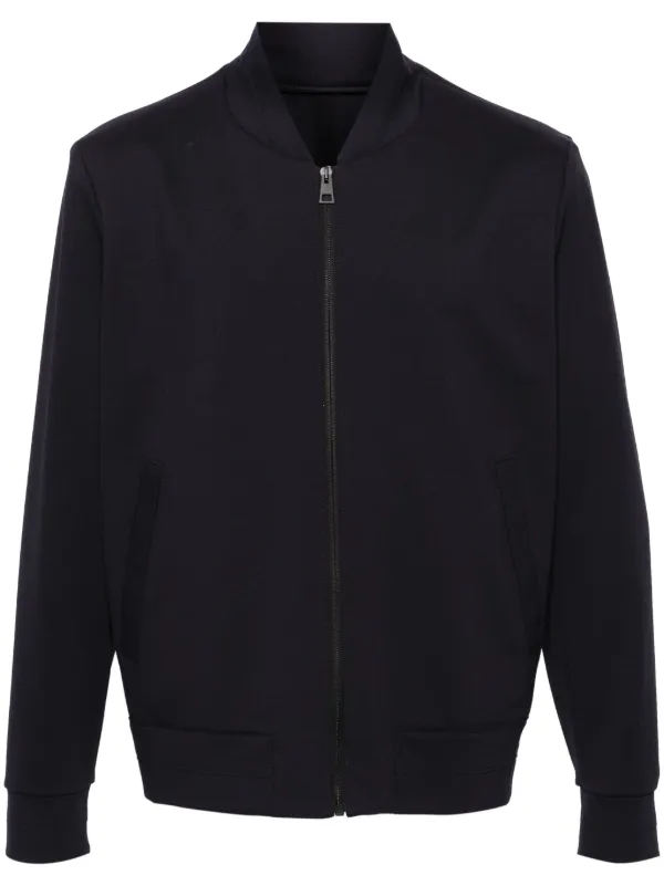 【関税込み】Harris Wharf London ボンバー Harris Wharf London ストレッチ ボンバージャケット | ブルー