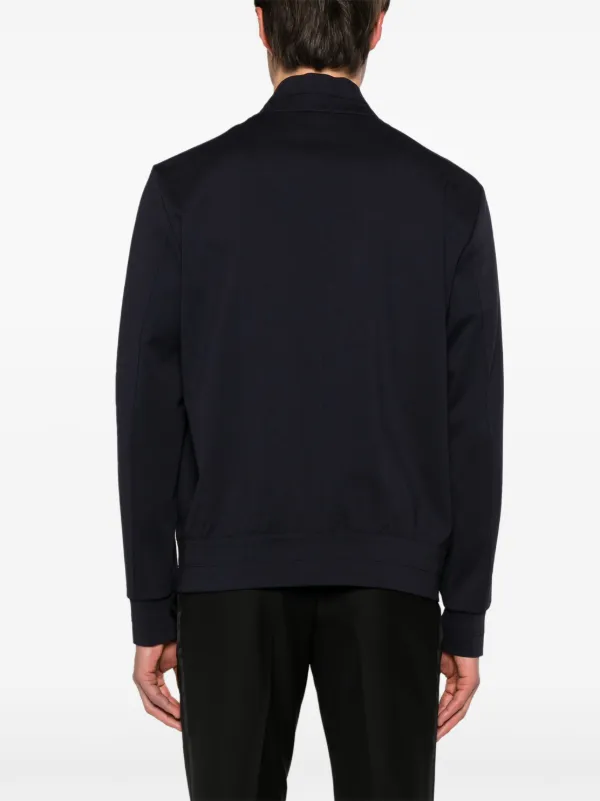 Harris Wharf London stretch-jersey Bomber Jacket | Blue