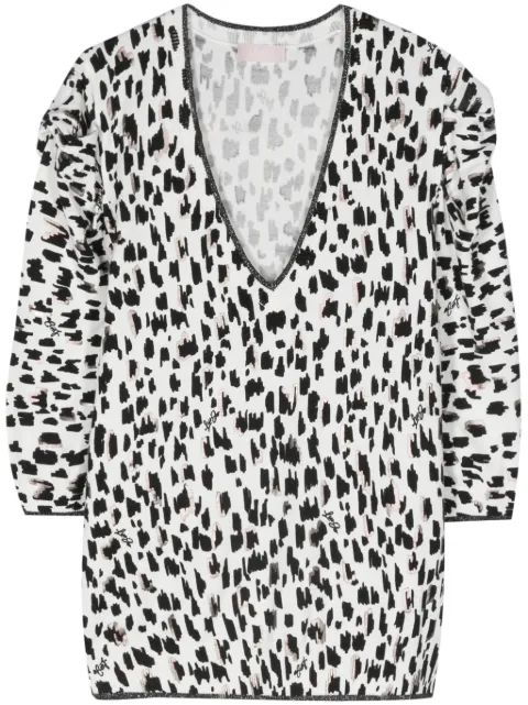 LIU JO top tejido con cuello en V