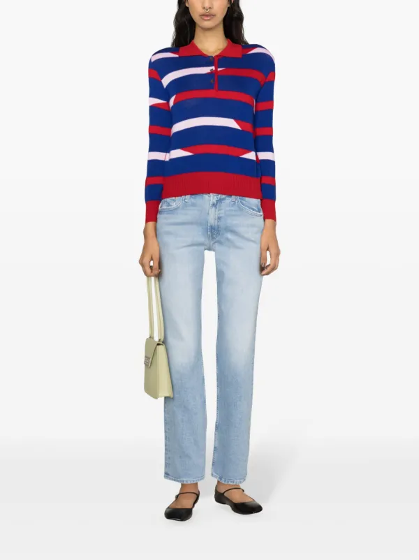 MOTHER Smarty Pants high-rise slim-fit Jeans | Blue | FARFETCH