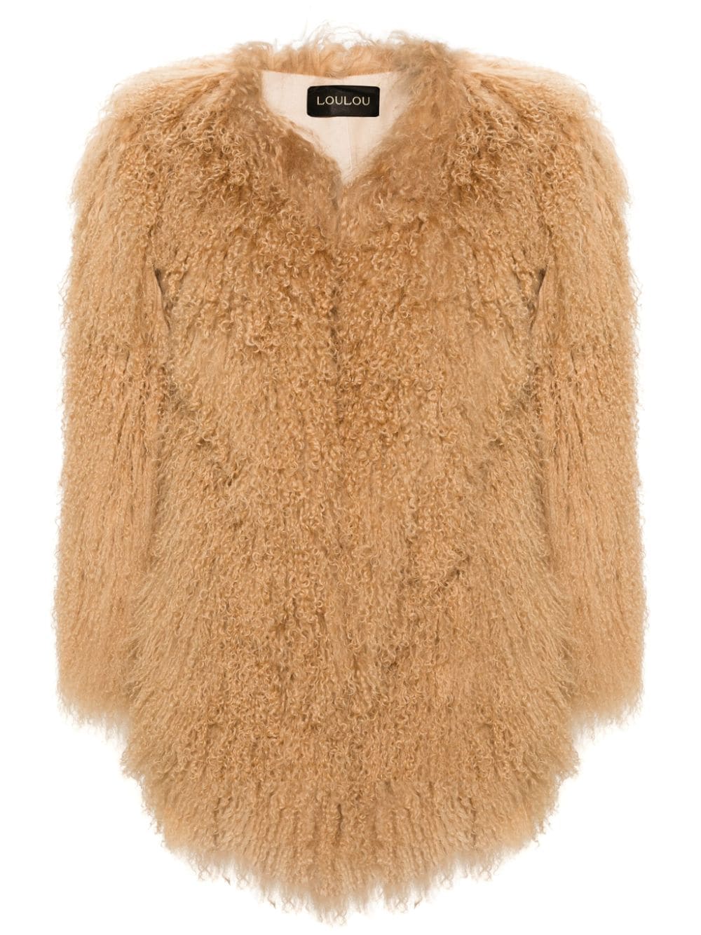 Loulou Dating You/hating You Shearling Jacket In Neutrals