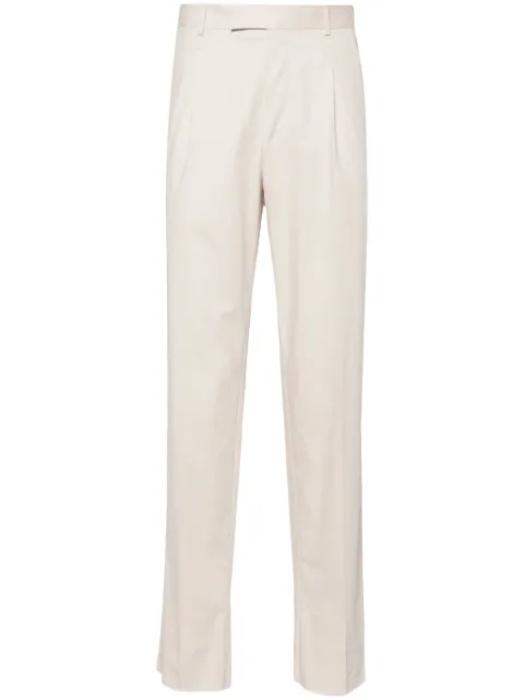 Zegna mid-rise poplin chino trousers