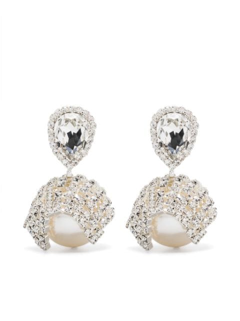 Magda Butrym crystal-embellished clip-on earrings