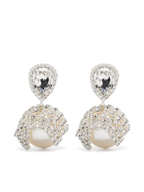 Magda Butrym crystal-embellished clip-on earrings