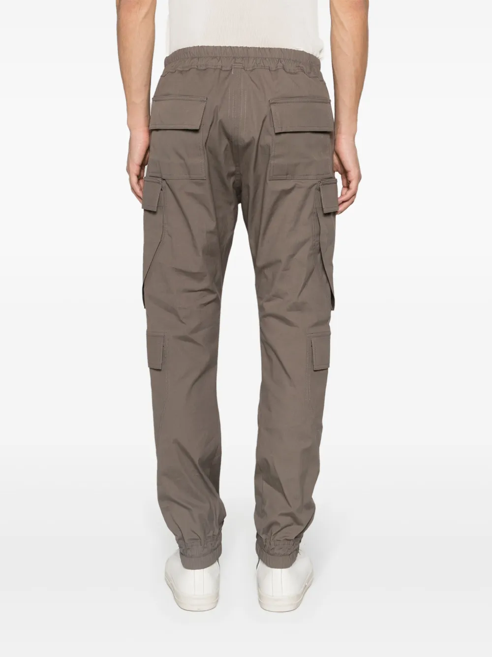 Rick Owens Mastodon Megacargo Tapered Trousers In Grey