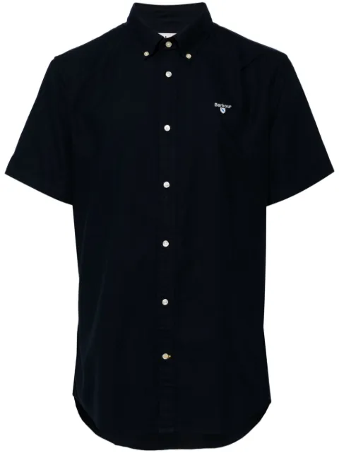 Barbour embroidered-logo cotton shirt