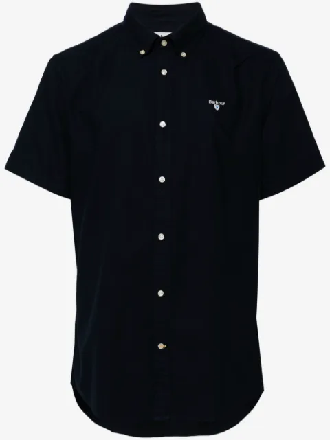 Barbour embroidered-logo cotton shirt