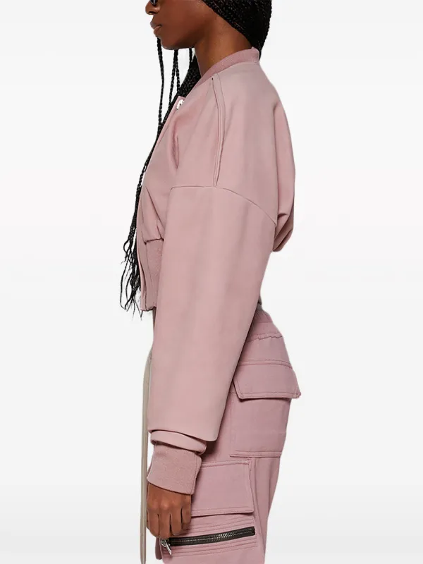Rick Owens Cropped Bomber Jacket | Pink | FARFETCH JO