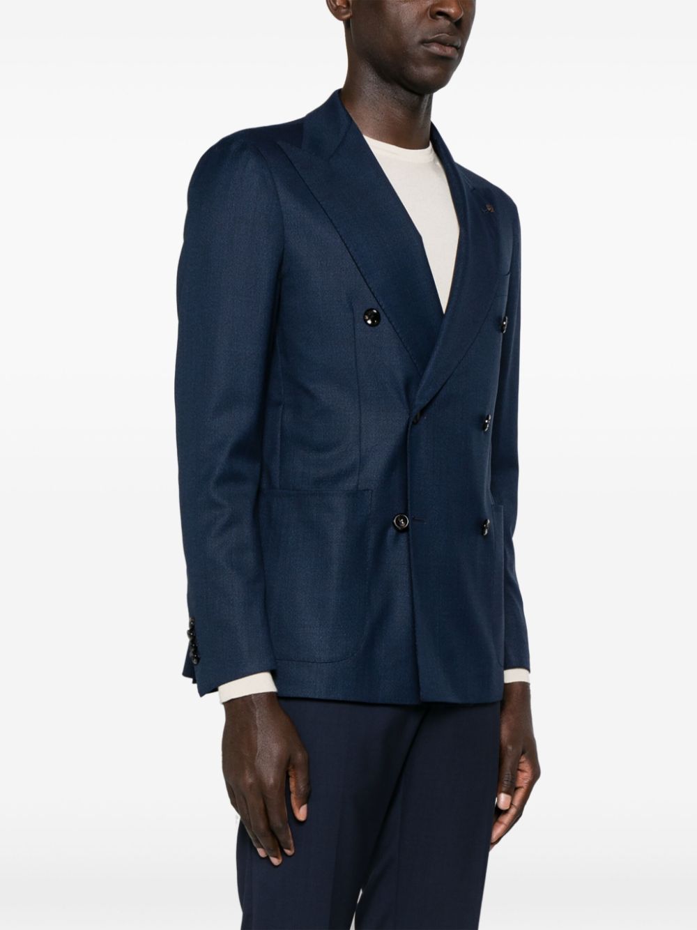 Tagliatore Wollen blazer Blauw