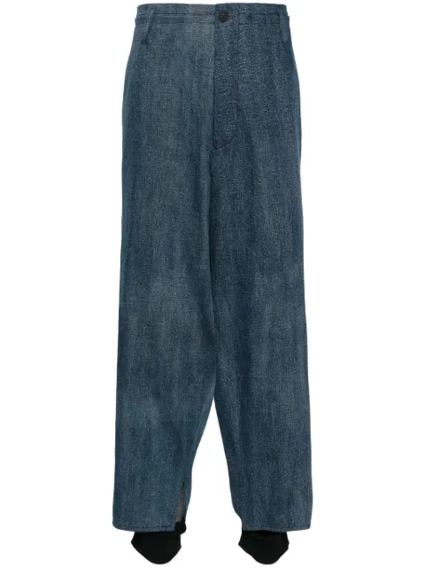 Yohji Yamamoto pantalones anchos a capas