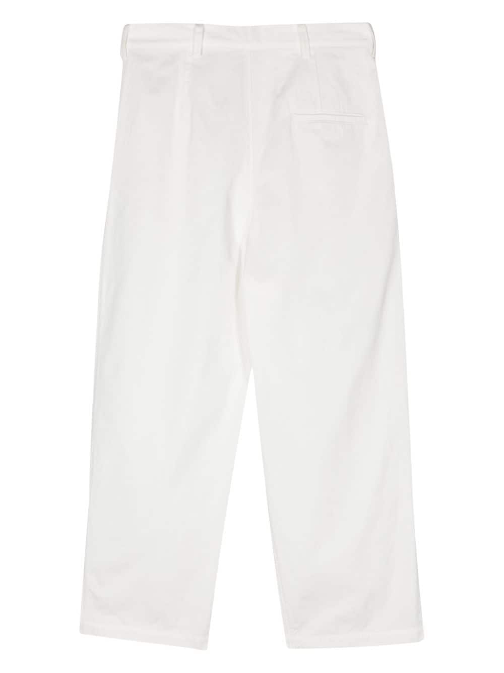 Shop Sofie D'hoore Proof Tapered-leg Trousers In White