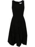 Comme Des Garçons Comme Des Garçons boat-neck wool midi dress - Black