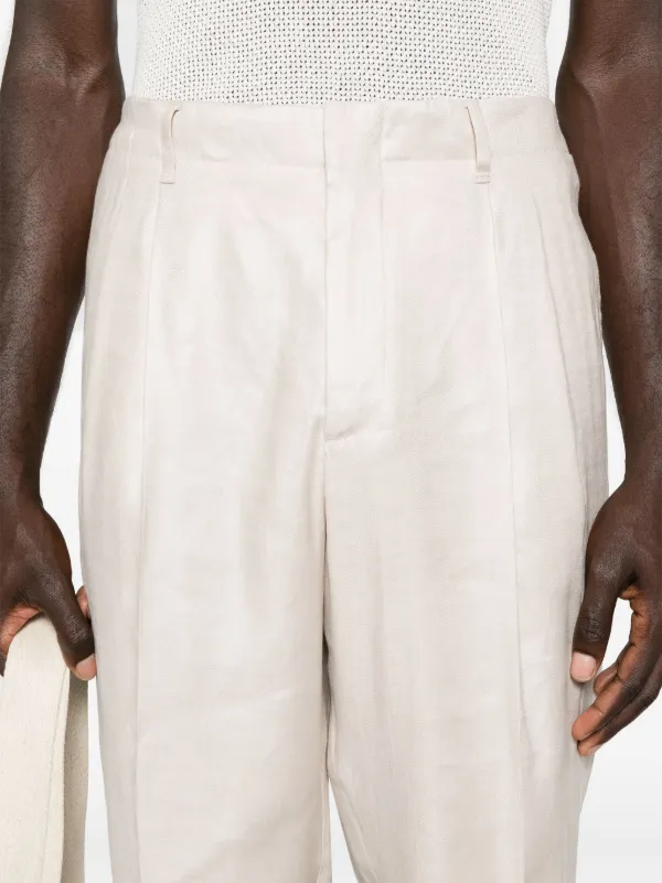 Lardini テーパードパンツ | ニュートラル | FARFETCH JP