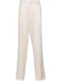 Lardini linen-blend tapered trousers - Neutrals