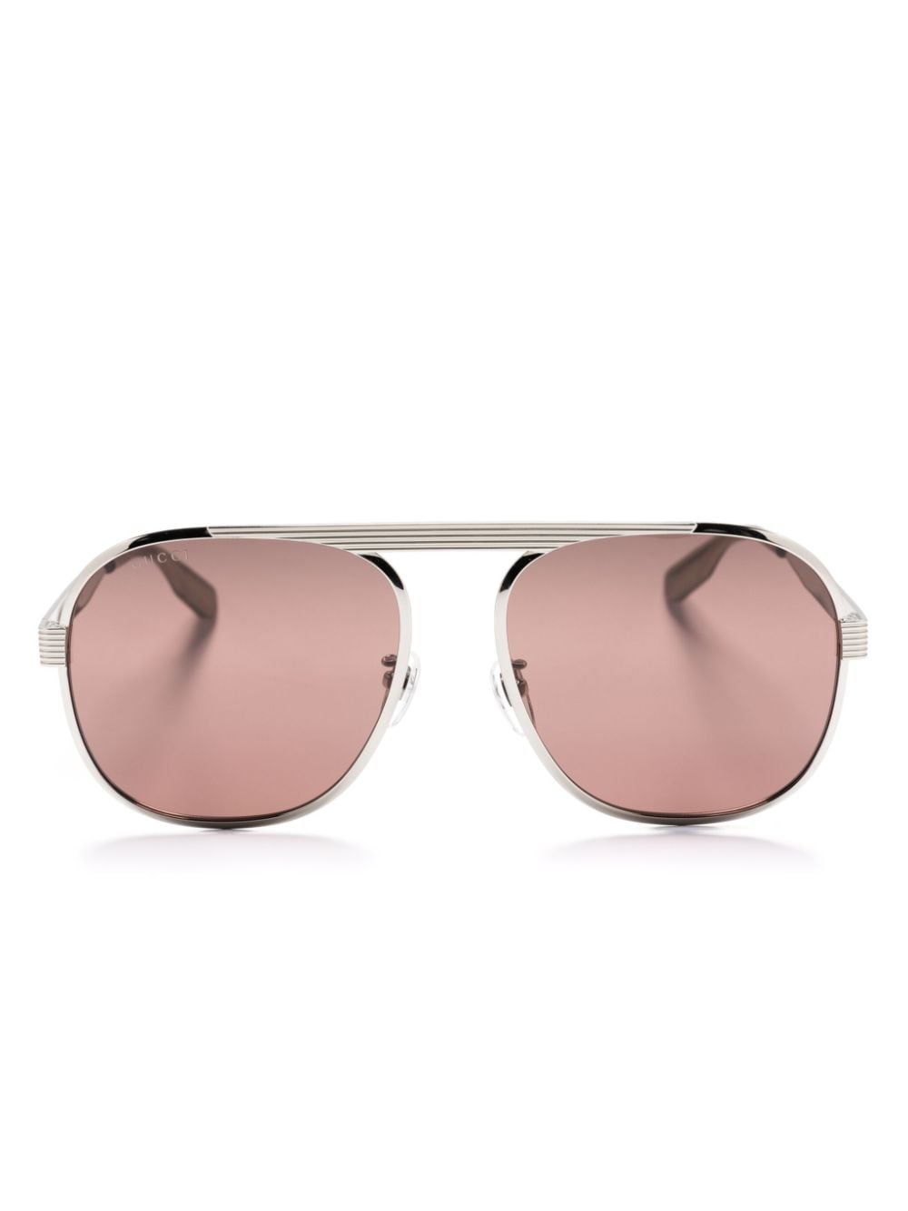 Gucci Eyewear Zonnebril met piloten montuur Grijs