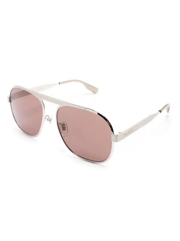Gucci Eyewear ナビゲーターフレーム サングラス | グレー | FARFETCH JP