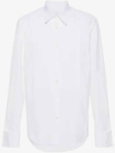 Lanvin camisa con pechera plisada