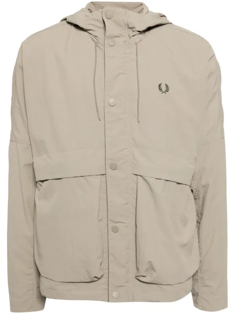 Fred Perry embroidered-logo jacket