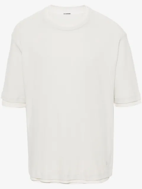 Jil Sander layered cotton T-shirt
