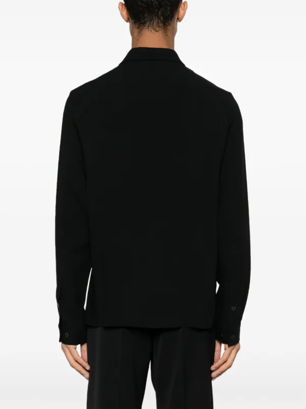 Séfr Chemise En Crêpe à Manches Longues Noir FARFETCH FR