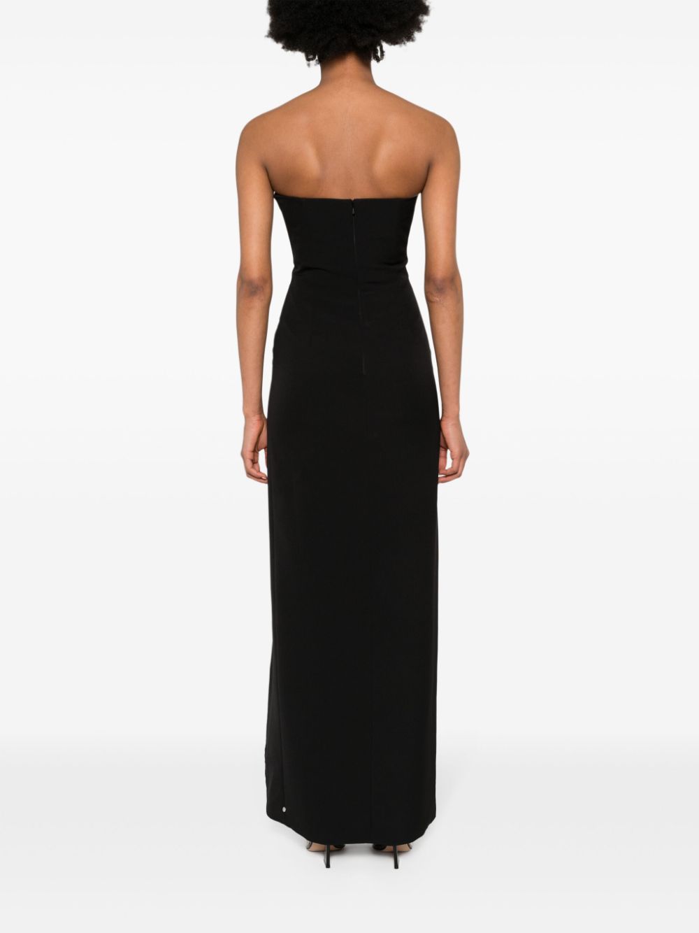 Shop Nissa Crystal-embellished Maxi Dress In Black