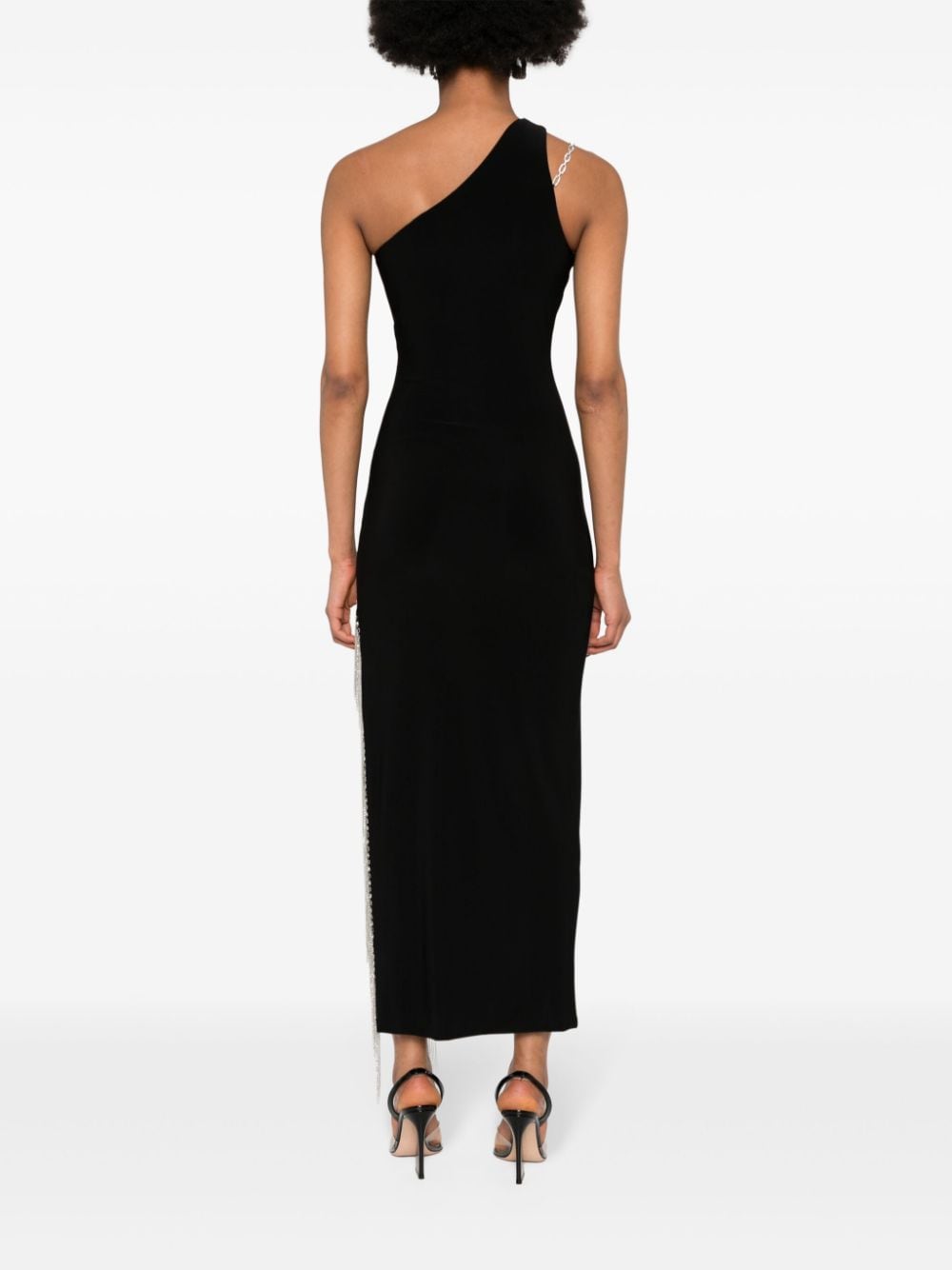 Shop Nissa Crystal-embellished Maxi Dress In Black