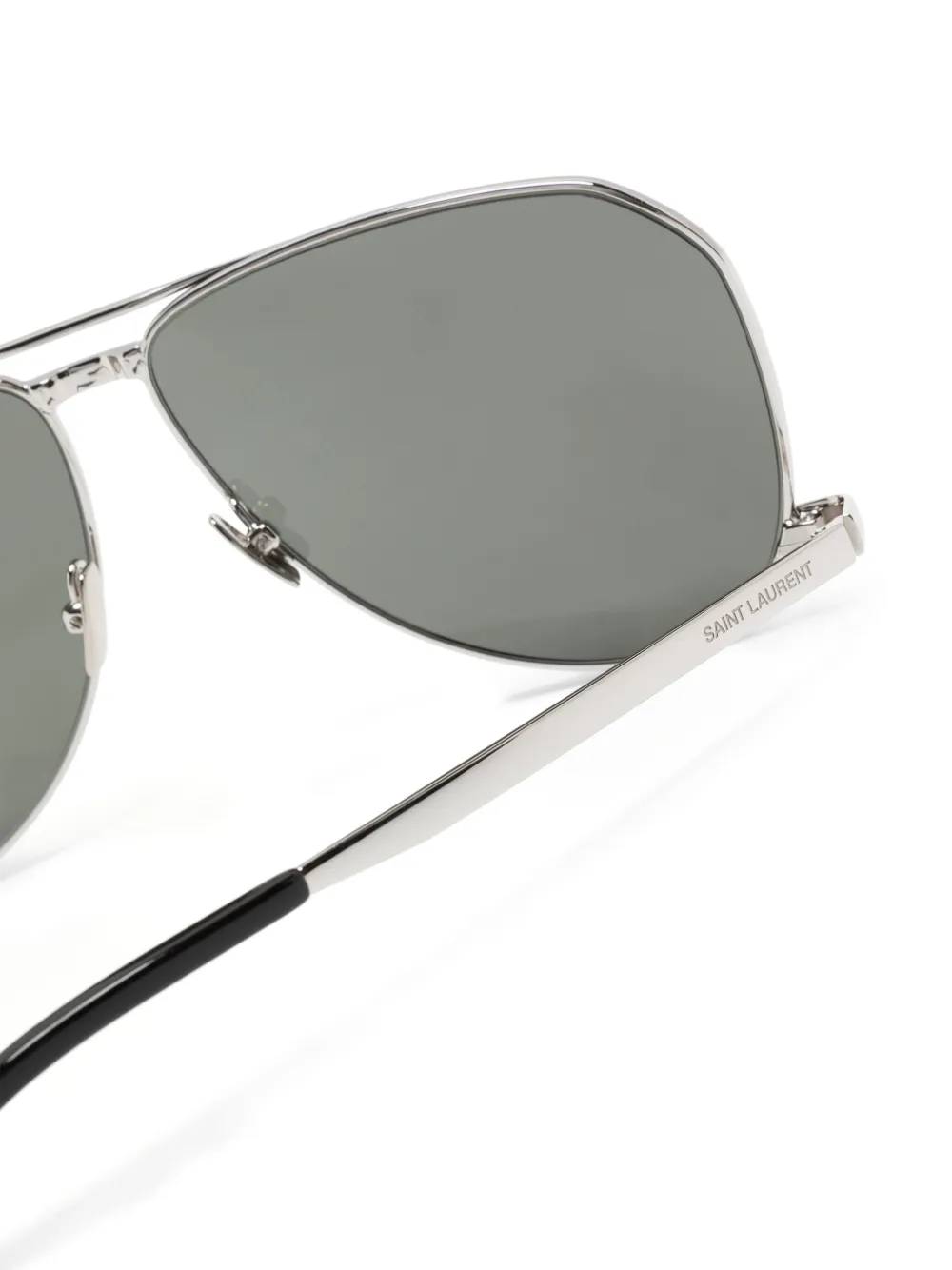 Saint Laurent Eyewear SL 690 zonnebril met piloten montuur Zilver